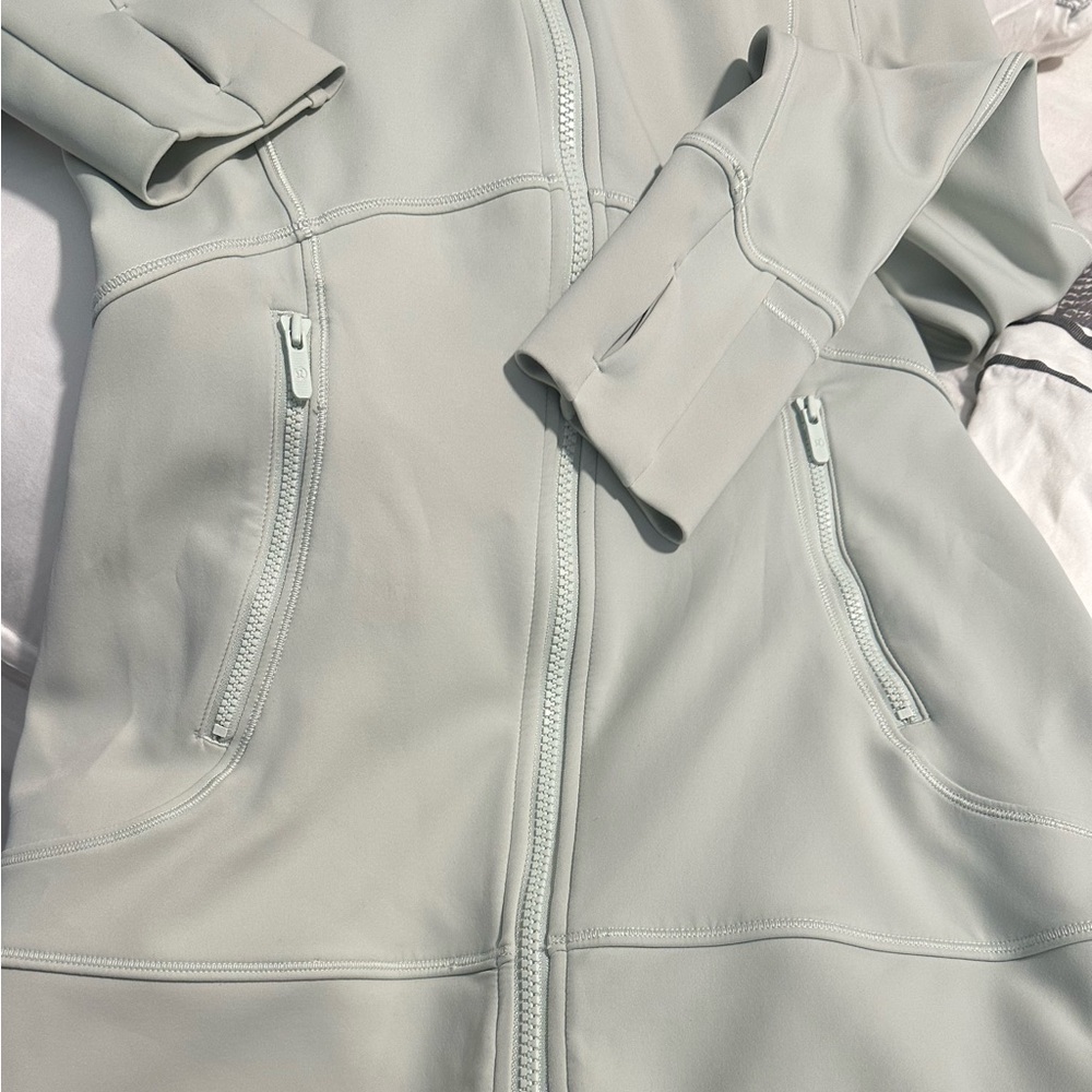 Lululemon light green hooded zip up